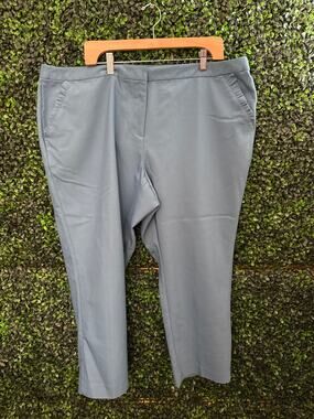 Amanda + Chelsea, Blue flat front pants, Women’s size 20W